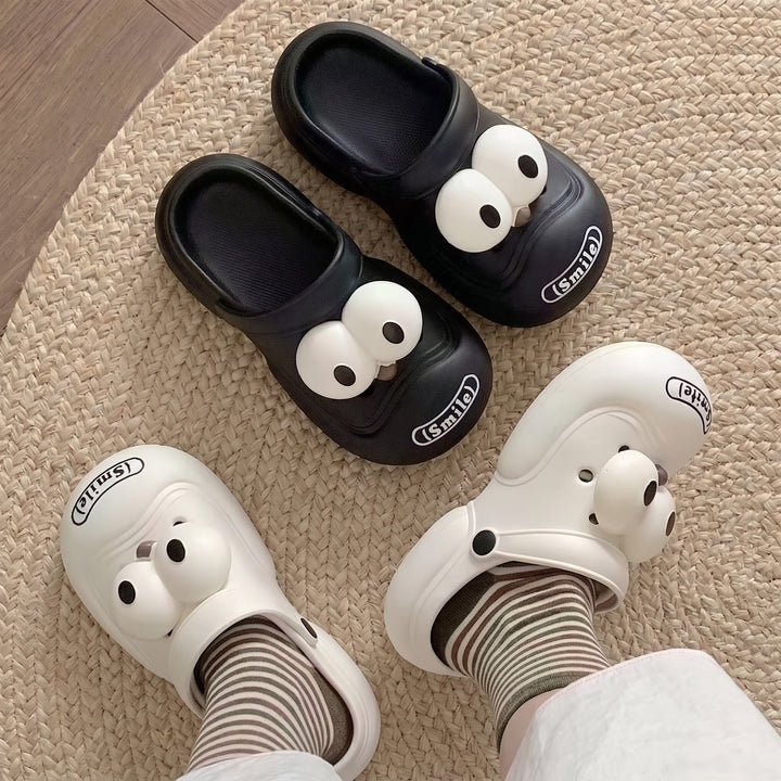 Funny Big Eyes Platform Clogs