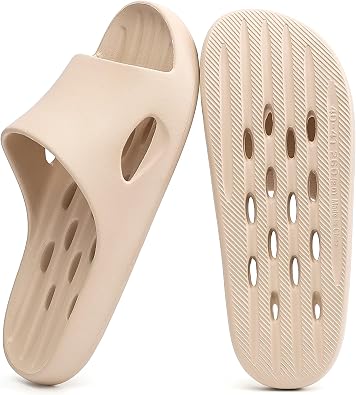 Mens Shower Shoes With Holes Dry Quickly Bath Slippers Womens Non Slip Indoor Home Bedroom Pool Spa Guest College Dorm